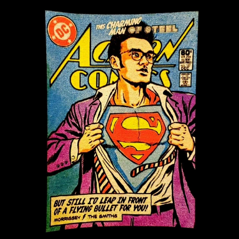 The Smiths/Morrissey DC Comics Mock Up "This Charming Man of Steel" Tee